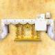 Nappe d’autel AVE MARIA d'or