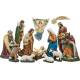 Crèche - 25 santons - hauteur vers 85 cm