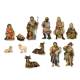 Crèche de Noël  model Jean 12 santons - hauteur vers 12 cm