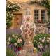 STATUE VIERGE MARIE ROSE