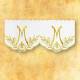Dentelle Brodee AVE MARIA d'or