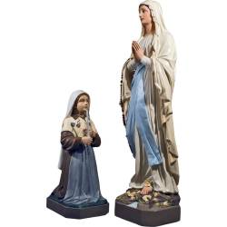 Statue Notre Dame de Loudres + Sainte Bernadette