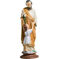 Statue Saint Joseph  avec Jésus - 47 cm