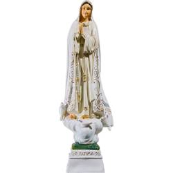 Statue Notre Dame Fatima avec pigeons  - 40 cm